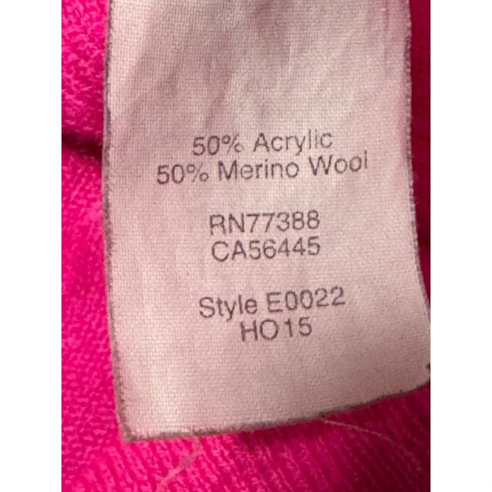 J.Crew Factory Small Pink Merino Wool Blend Sweater Long Sleeve Pullover Women s